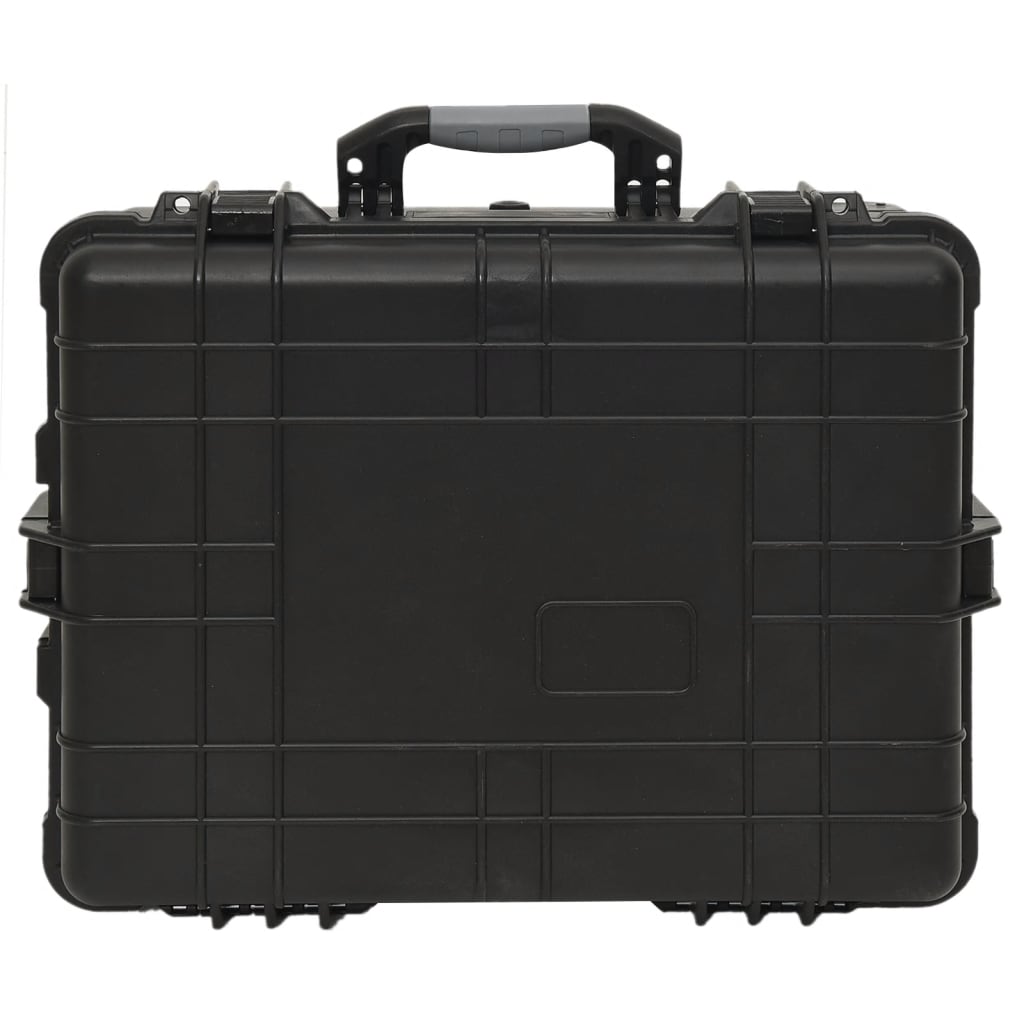 vidaXL Tool Box Lockable Storage Wheeled Flight Case for Travel Outing PP