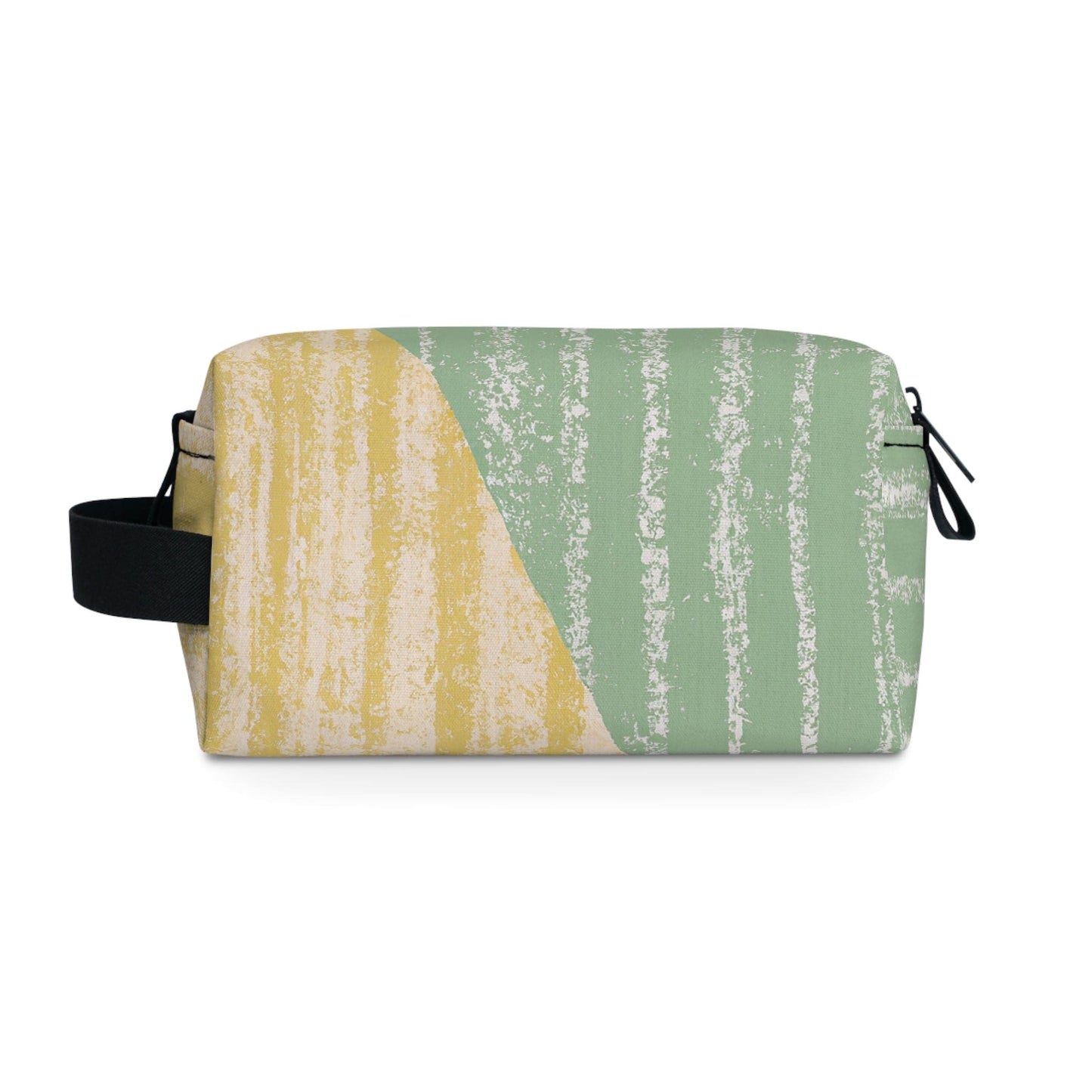 Travel Accessories Pouch Bag - Green Textured Boho Pattern