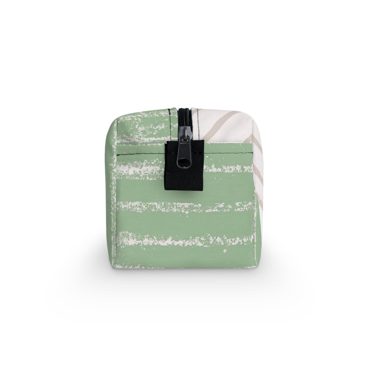 Travel Accessories Pouch Bag - Green Textured Boho Pattern