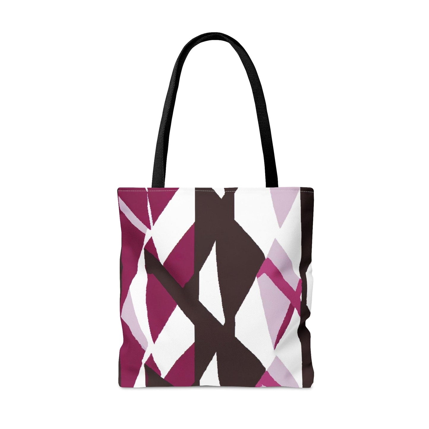 Large Tote Bag Pink Mauve Pattern