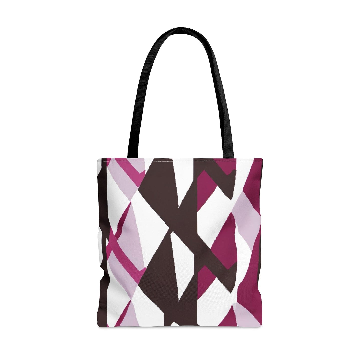 Large Tote Bag Pink Mauve Pattern