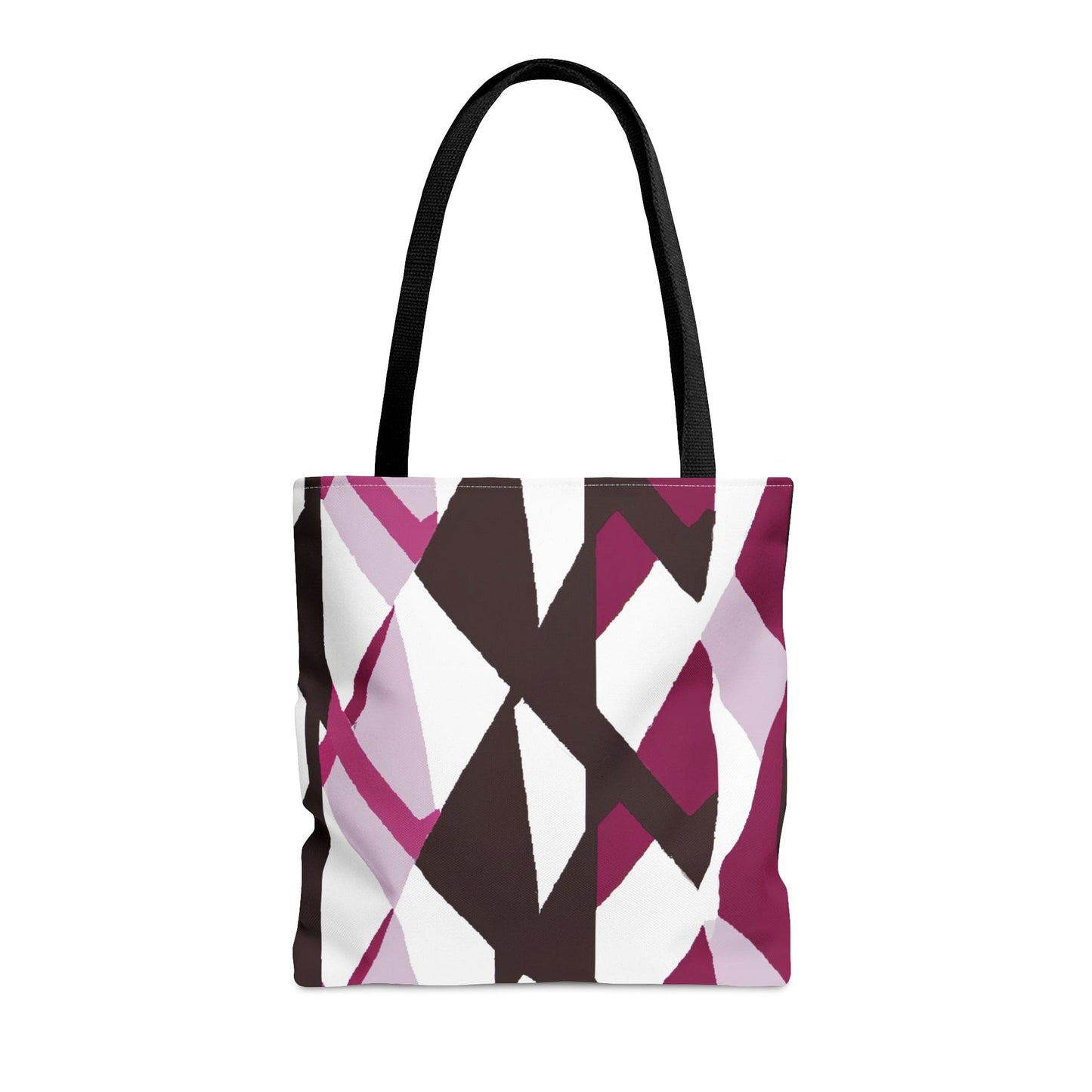 Large Tote Bag Pink Mauve Pattern