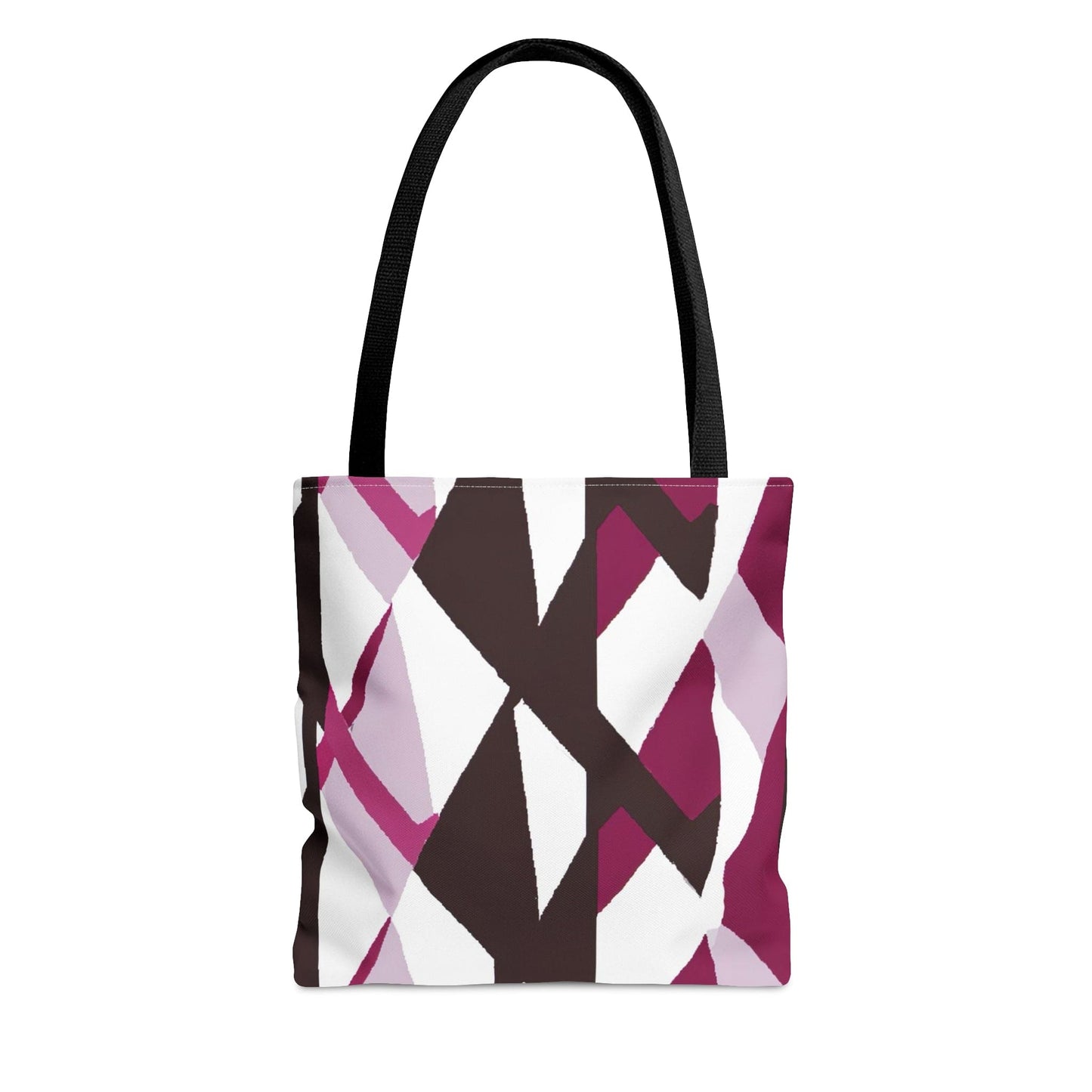 Large Tote Bag Pink Mauve Pattern